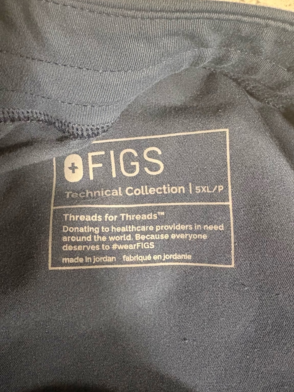 Figs Kade Pants Dark Harbor Women’s 5XL Petite - Picture 3 of 4